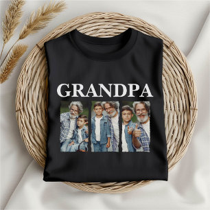 Custom Photo Collage Grandpa – Personalized Gift T-Shirt