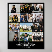 Custom Photo Collage Grid 12 Pictures 11x14 22x28