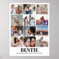 Custom Photo Collage Grid 12 Pictures 12x16 18x24