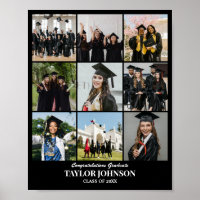 Custom Photo Collage Grid 9 Pictures 8x10 16x20