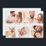 Custom Photo Collage Happy Father's day  Holiday Card<br><div class="desc">Introducing our "Custom Photo Collage Happy Father's Day Card" – a heartfelt and personalised way to celebrate Dad on his special day. This card allows you to create a custom photo collage with memories that Dad will cherish forever, and it also comes with a digital download option for convenience. Customise...</div>