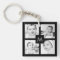 Custom Photo Collage Initial Black 8 Images