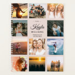 Custom Photo Collage Instagram Modern Chic Trendy Planner<br><div class="desc">This cute and modern, Instagram friendly photo collage planner with a blush pink backdrop has space for your custom name as well as for your profession or the name of the school. Customise with your favourite photos and start the year right with a personalised planner that will surely lighten your...</div>