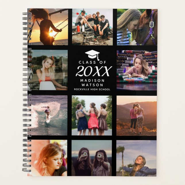 Custom Photo Collage Instagram Modern Trendy Planner (Front)
