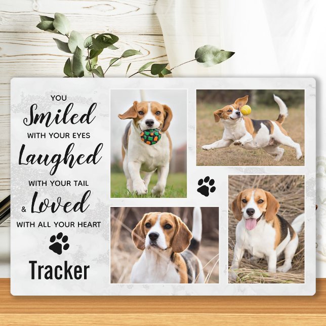 Custom Photo Collage Keepsake Pet Memorial Plaque (Creator Uploaded)