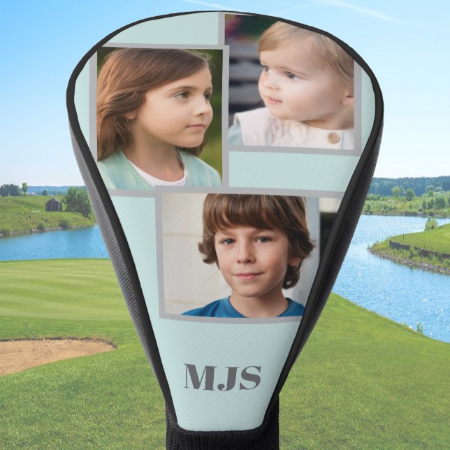 Custom Photo Collage Monogram Personalized  Golf Head Cover (Creator Uploaded)