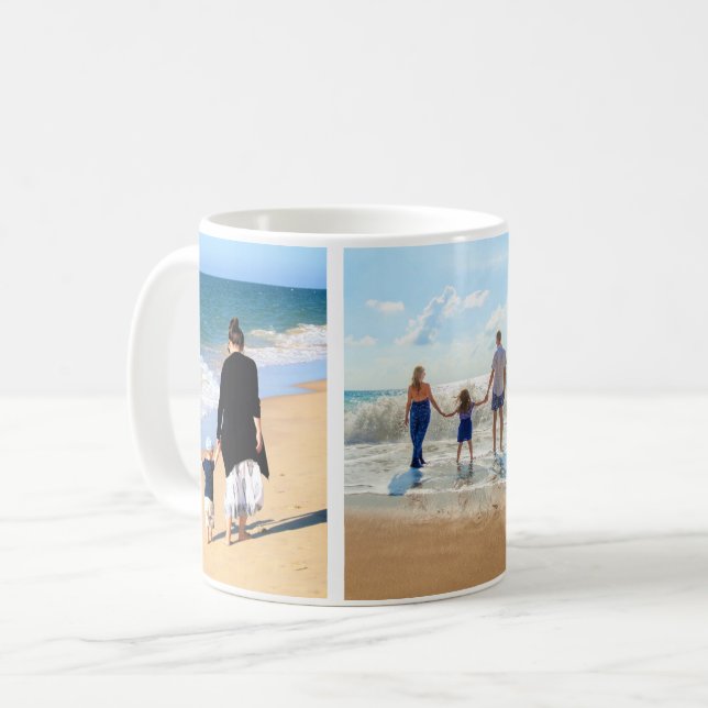Custom Photo Collage Mug with Your Photos (Front Left)