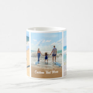 Custom Photo Collage Mug with Your Photos and Text
