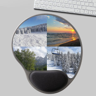 Custom Photo Collage Personalised Gel Mousepad