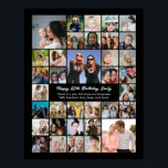 Custom Photo Collage Personalised Gift Poster<br><div class="desc">Turn your favourite photos into a stunning piece of wall art. This custom photo collage poster is the perfect way to tell your story, capturing a lifetime of memories in one beautiful display. With 100% personalisation, you can easily upload your own photos and customise the text, fonts, and colours to...</div>