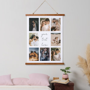 Custom Photo Collage Personalised Picture Family Hanging Tapestry