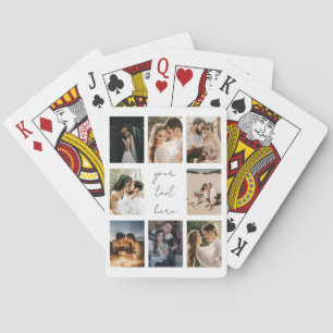 Custom Photo Collage Personalised Picture Family Playing Cards