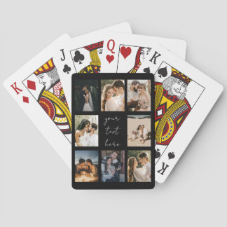Custom Photo Collage Personalized Picture Family Playing Cards