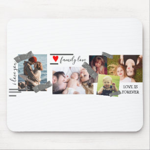 Custom Photo Collage Picture Template Personalized Mouse Pad