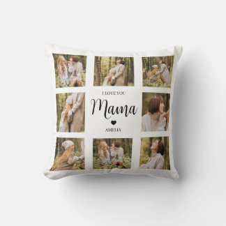 Custom Photo Collage Pillow for Mum Personalised