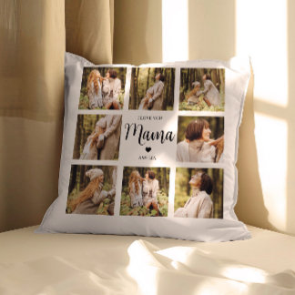 Custom Photo Collage Pillow for Mum Personalised