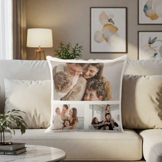 Custom photo collage pillow, Personalized photo  Cushion (Creator Uploaded)