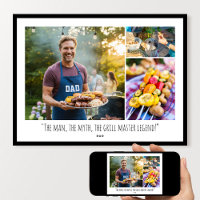 Custom Photo Collage Poster Family Quote Modern