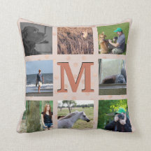 Custom Photo Collage | Rose Gold Confetti Dots