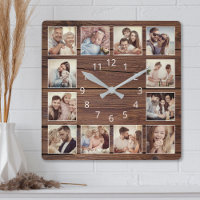 Custom Photo Collage Rustic Farmhouse Family