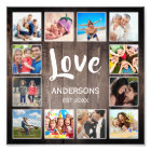 Custom Photo Collage Rustic Farmhouse Love Family