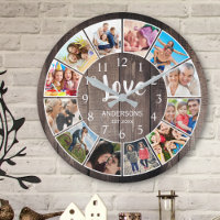 Custom Photo Collage Rustic Farmhouse Love Family