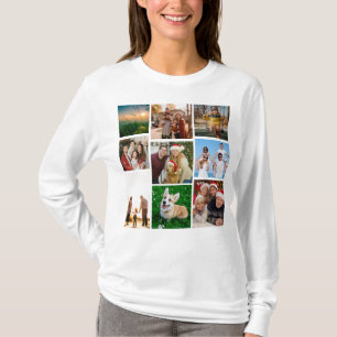 Custom Photo Collage Shirt, Custom 9 Photos   T-Shirt