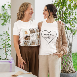 Custom Photo Collage T-Shirt “Mum in a Million”