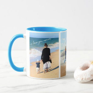 Custom Photo Collage Text - I Love My Mum and Dad Mug