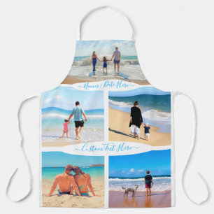 Custom Photo Collage Text Memories Personalised Apron