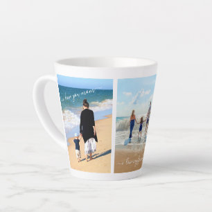 Custom Photo Collage Text Mug - I Love My Family