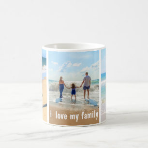 Custom Photo Collage Text Mug Your Family Photos