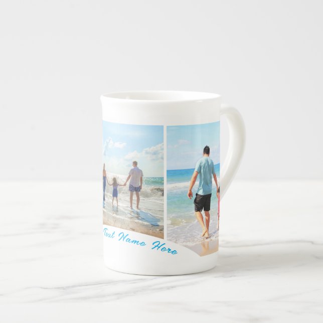 Custom Photo Collage Text Mug Your Photos Gift (Front Right)