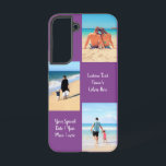 Custom Photo Collage Text Name Your Photos Gift Samsung Galaxy Case<br><div class="desc">Custom Colors - Samsung Galaxy Cases or iPhone Cases with Your Photo Collage Family Love Personalized Text - Mother / Father / Child / Parents / Couple - Modern Custom Photos Unique Your Own Design - Special Family / Friends or Personal Gift - Add Your Photos and Text - Name...</div>