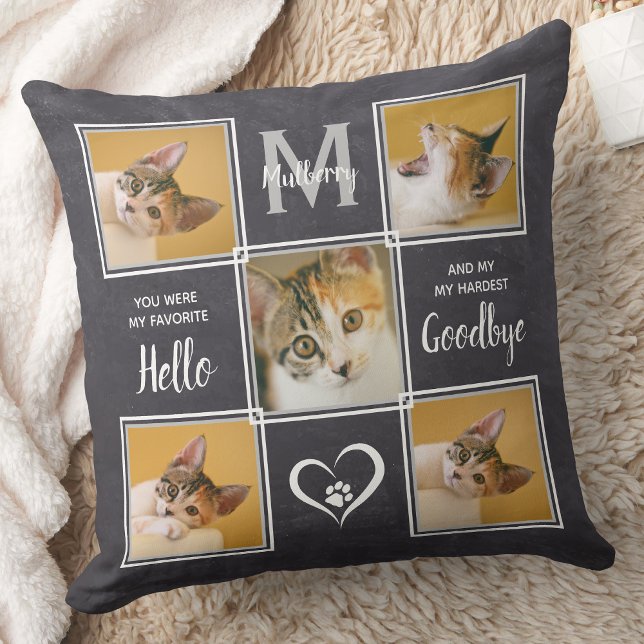 Custom Photo Collage Unique Pet Memorial Cushion (Creator Uploaded)