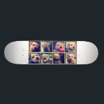 Custom Photo Collage with Square Photos Skateboard<br><div class="desc">Use your favourite photo or pictures to make a fun keepsake to share with friends.</div>