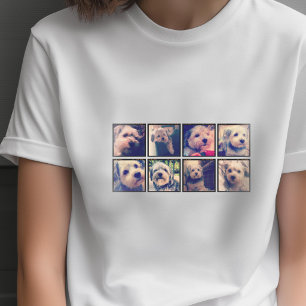 Custom Photo Collage with Square Photos T-Shirt