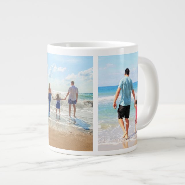 Custom Photo Collage Your Family Photos Coffee Mug (Front Right)