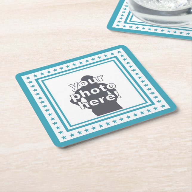 CUSTOM PHOTO & COLOR coasters (Angled)