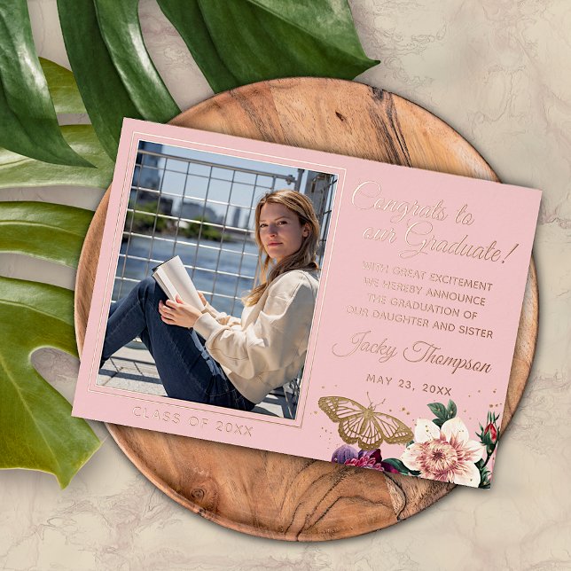 Custom Photo Congratulations Graduate Announcement (Creator Uploaded)