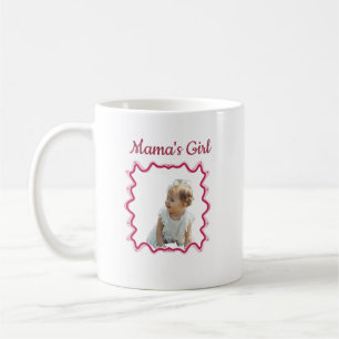 Custom Photo Coquette Wavy Frame Mug