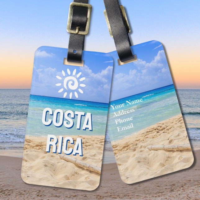 Custom Photo Costa Rica Luggage Tag (Creator Uploaded)