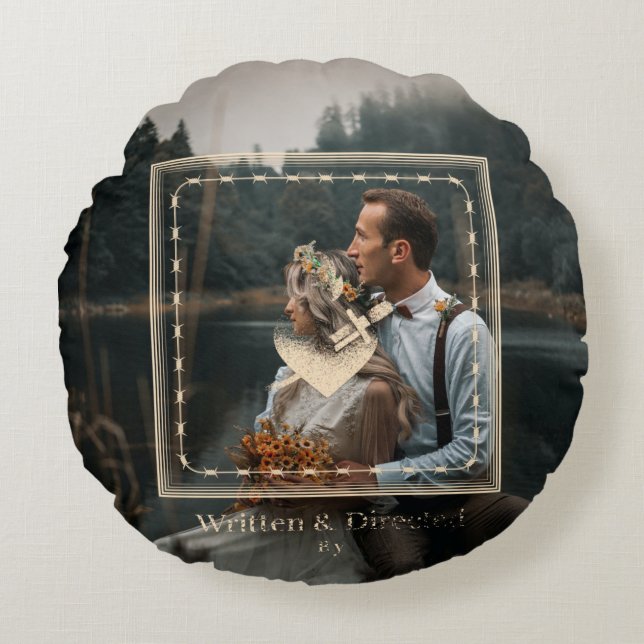 Custom photo couples personalised pillow (Front)