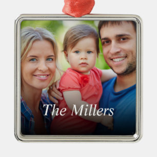 Custom Photo Create Your Own Metal Ornament