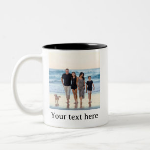 custom photo Create Your Own Personalised Two-Tone Coffee Mug