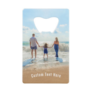 Custom Photo Credit Card Bottle Opener Your Photos