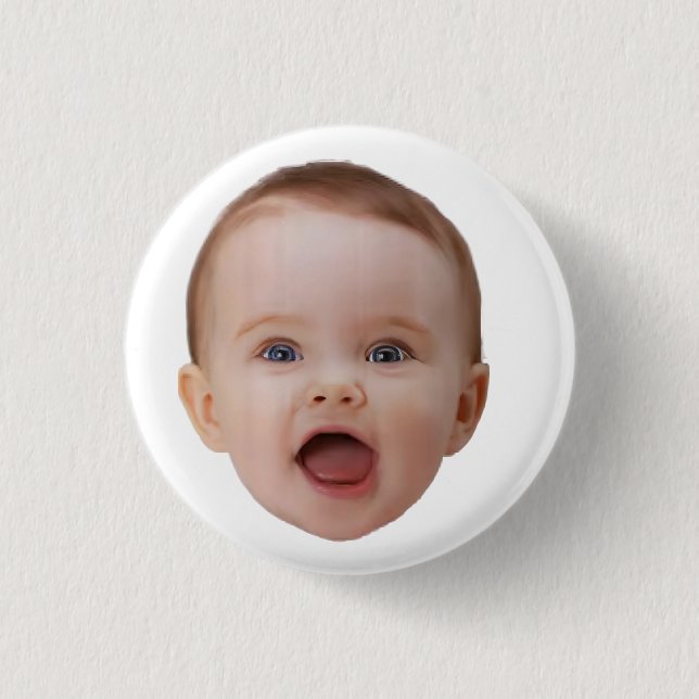 Custom Photo, Custom Photo Face 3 Cm Round Badge (Front)