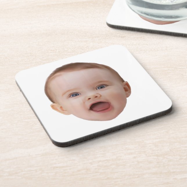 Custom Photo, Custom Photo Face Coaster (Left Side)