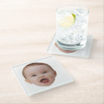 Custom Photo, Custom Photo Face Glass Coaster<br><div class="desc">Custom Baby Face</div>