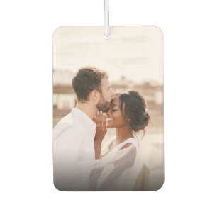 Custom Photo Cute Design Your Own 2 Image  Car Air Freshener